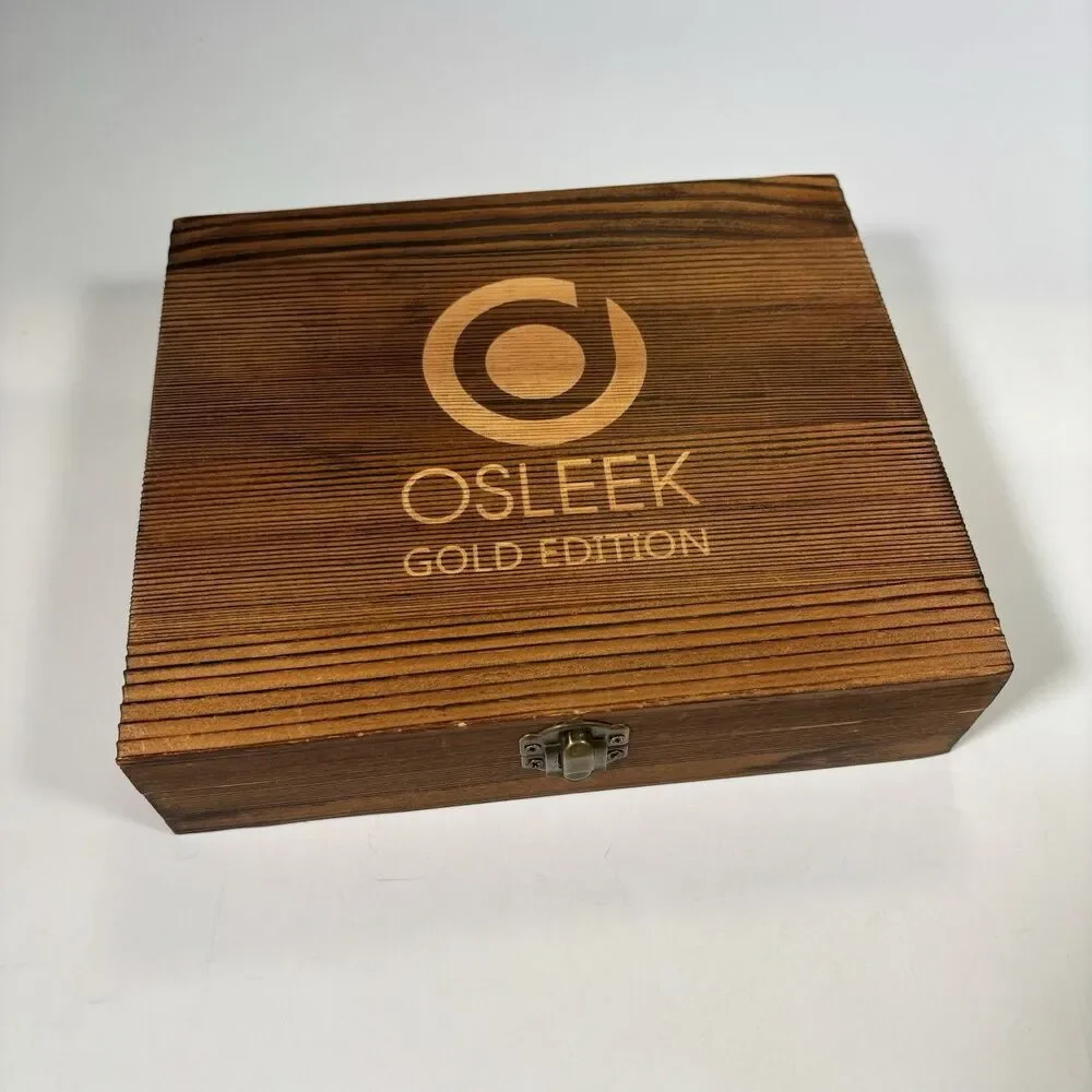 Osleek Gold Edition Whiskey Stone Ice Cube Set SET OF 8 Ice Cubes Chilling New